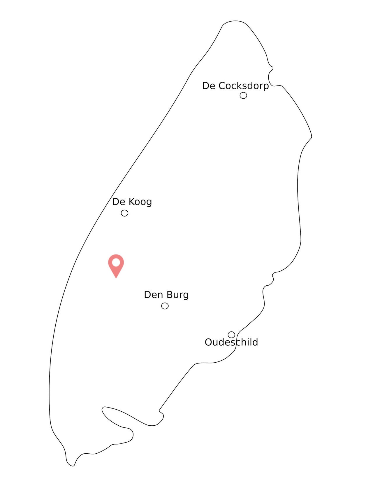 Karte von Texel